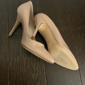 Manolo Blahnik Dark Blush Patent Leather Pumps